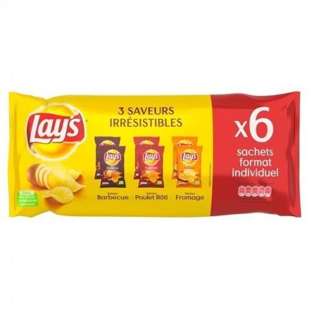 MPK Lays Chips Chicken, BBQ & Emmental 6-Pack
