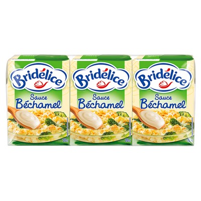 BRIDELICE UHT Béchamel Sauce Cartons 3x20cl