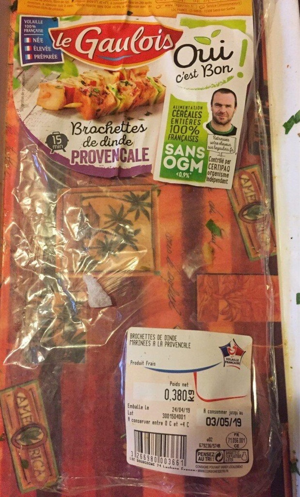 380G - LE GAULOIS - MEXICAN TURKEY SKEWERS X4