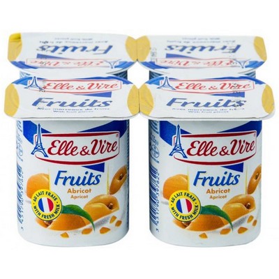 4X125G D.LACTE ABRICOT EV