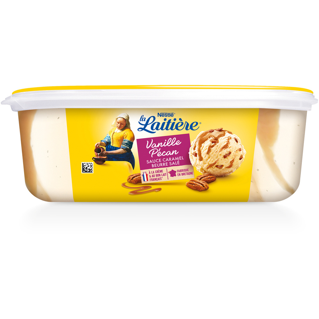 LA LAITIÈRE Bac Vanille Pécan sauce Caramel Beurre Salé