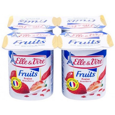 4X125G D.LACTE FRAISE EV