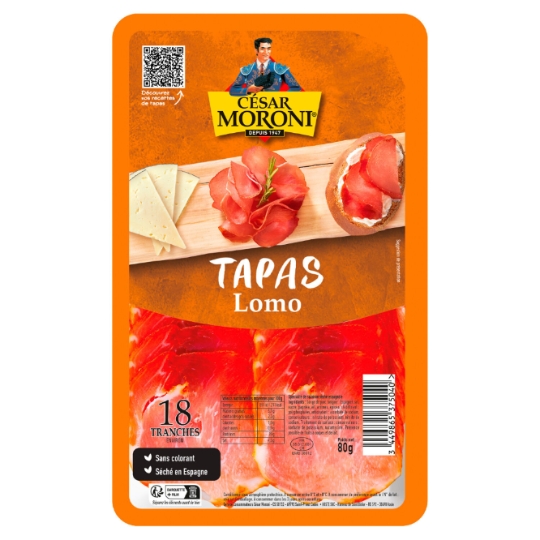 CES.MORONI Tapas Lomo Slices 18TR80G
