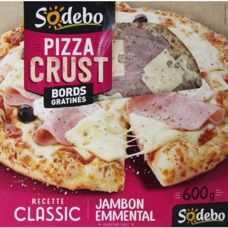 SODEBO PIZZA CRUST 600G CLASSIC JAMBON EMMENTAL