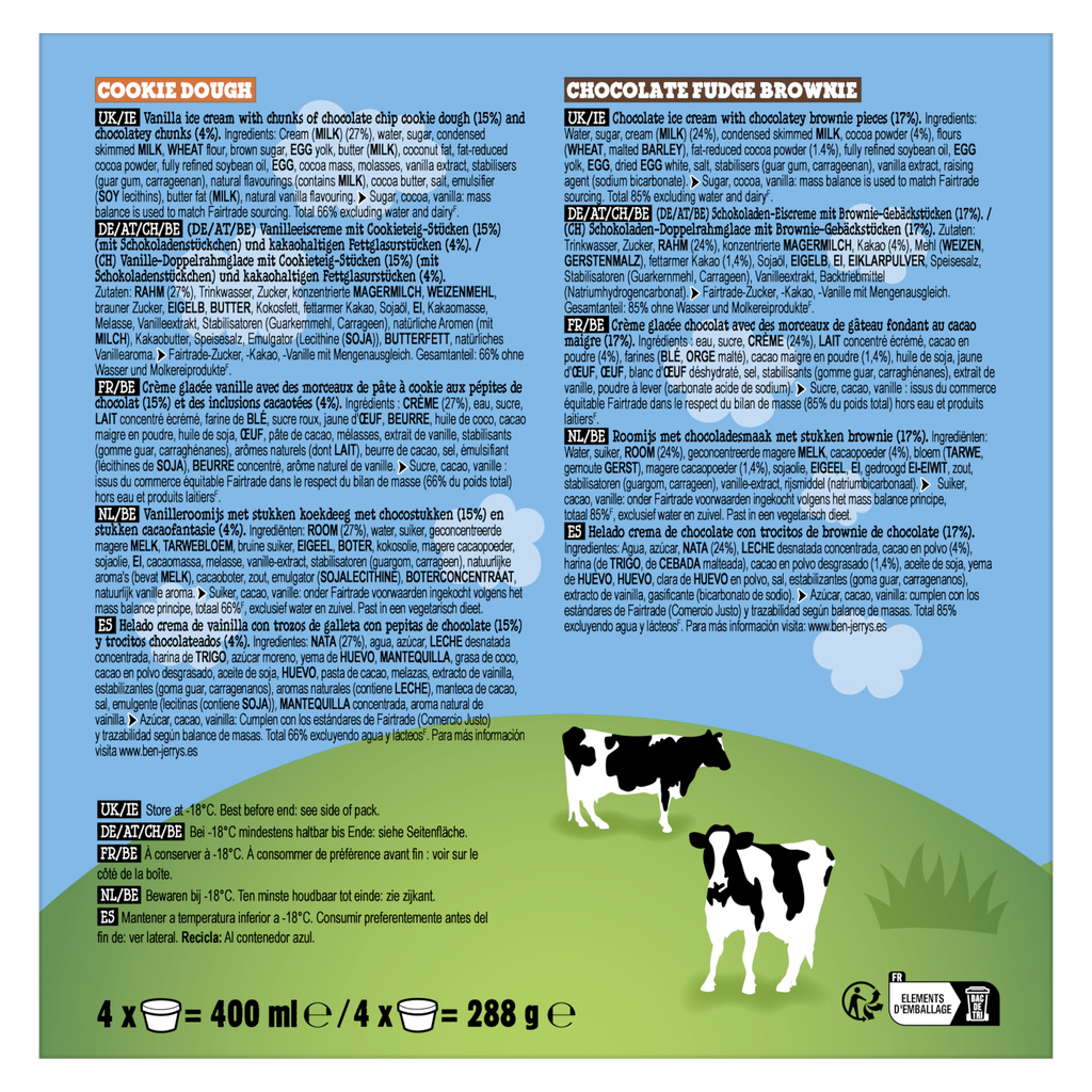 B&J COOKBROCOOLEC 4x100ML