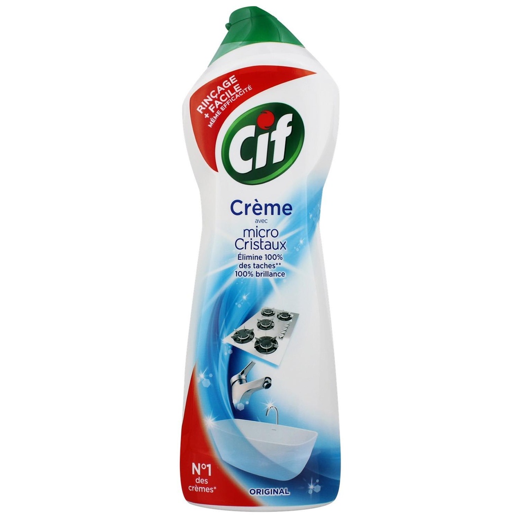 Cif Crème à Récurer Original CleanBoost 101 Usages 750ml