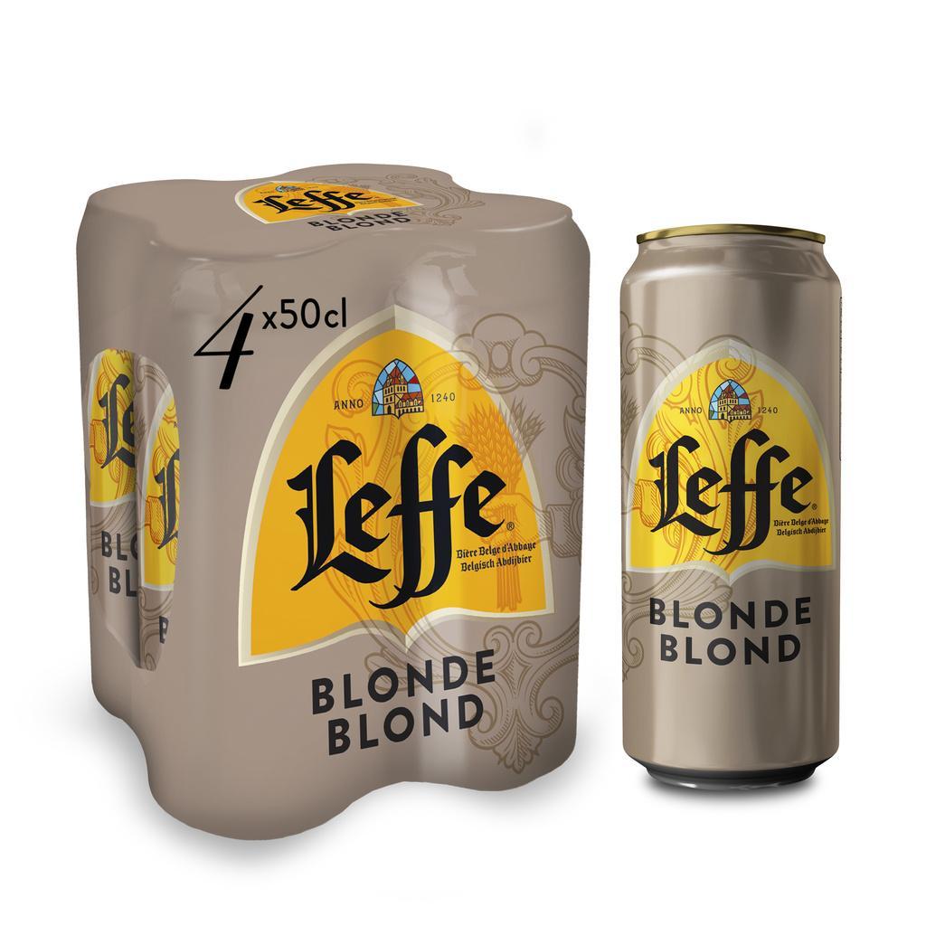 BLONDE LEFFE BEER 4X50CL 5.6°