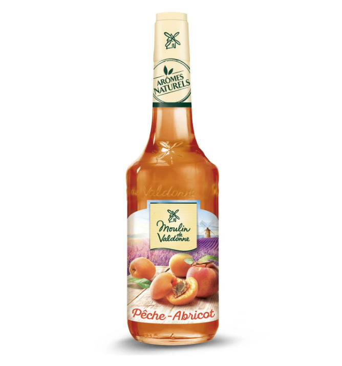 SIROP MOULIN DE VALDONNE PECHE ABRICOT BOUTEILLE 70 CL