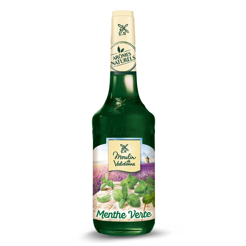 Moulin de Valdonne Green Mint Syrup Bottle 70cl