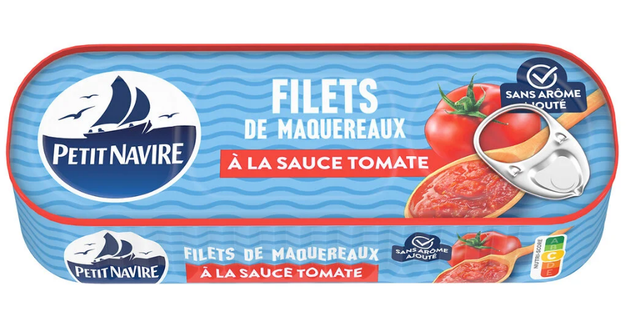 Filets de Maquereaux à la sauce Tomate PETIT NAVIRE 169g