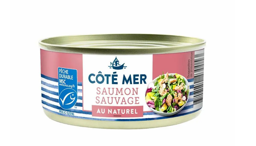 SAUMON ROSE SANS PEAU ET SANS ARRÊTES CÔTÉ MER - 105G x 12