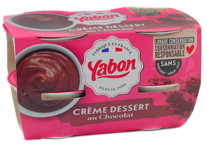 Yabon Chocolate Dessert Cream 4x120g