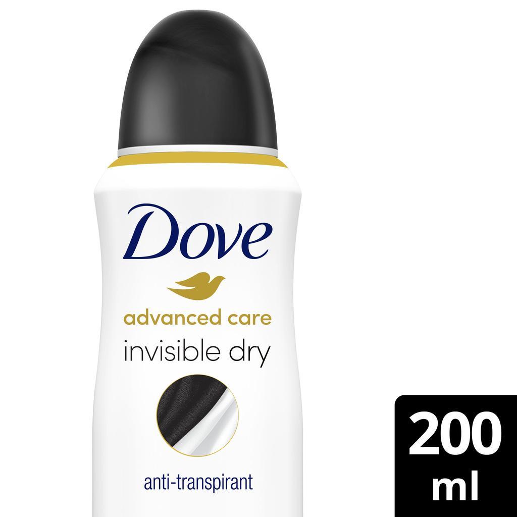 Dove Advanced Care Déodorant Spray Anti-Transpirant Invisible Dry 200ml