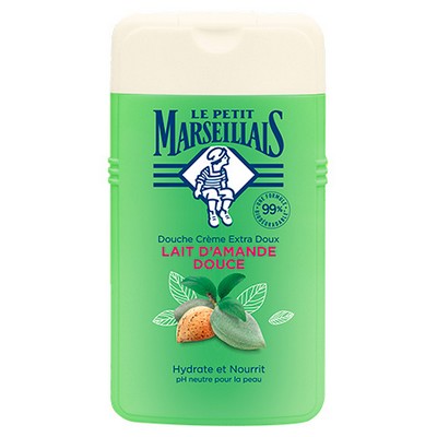 Le Petit Marseillais Extra Gentle Shower Cream Organic Sweet Almond Milk (250 ml bottle) – 40th Anniversary Limited Edition