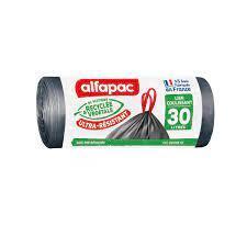 15 Ultra-Resistant 30L Drawstring Bags Alfapac