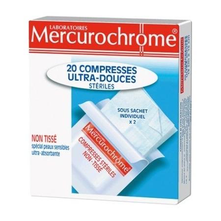 COMPRESSES STÉRILES ULTRA-DOUCES, 20 unités