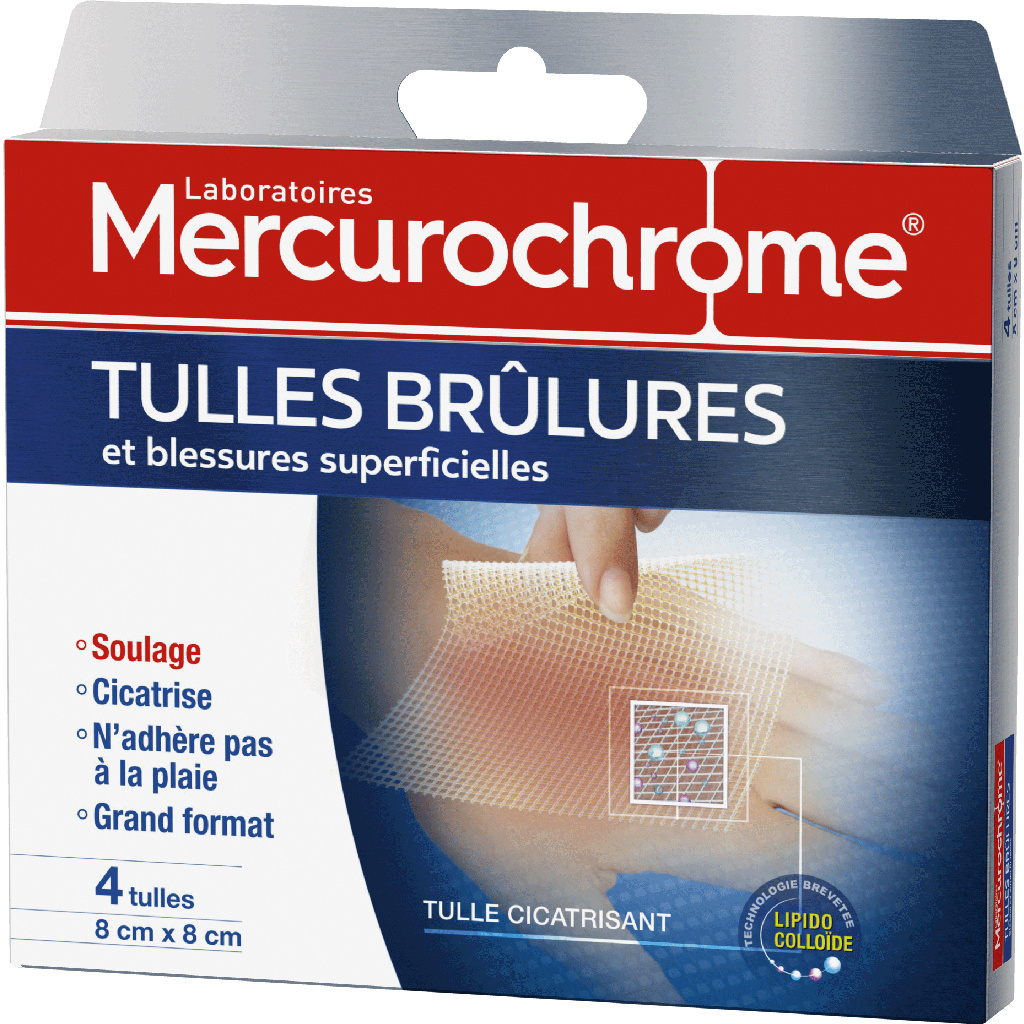 TULLES BRÛLURES, 4 unités