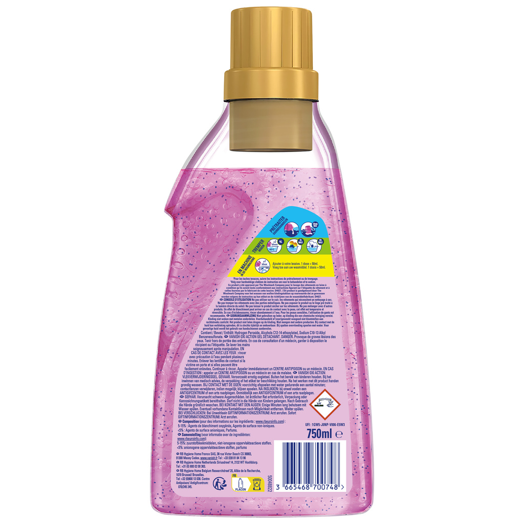 VANISH DETACHANT OXI ACTION GEL 750 ML