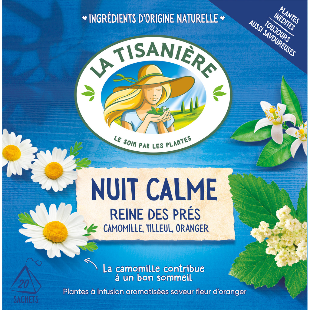 Infusion Nuit Calme La Tisanière 20 sachets