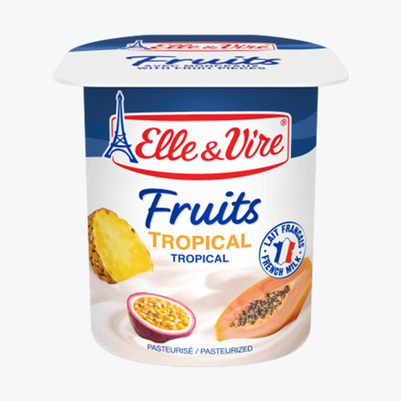 POT 4X125G DESSERT TROPICAL ELLE&VIRE