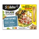 SODEBO SALADE&CIE 320G PORTOFINO LEGUMES GRILLES THON MOZZA