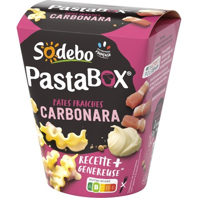 SODEBO PASTABOX 330G FUSILLI A LA CARBONARA