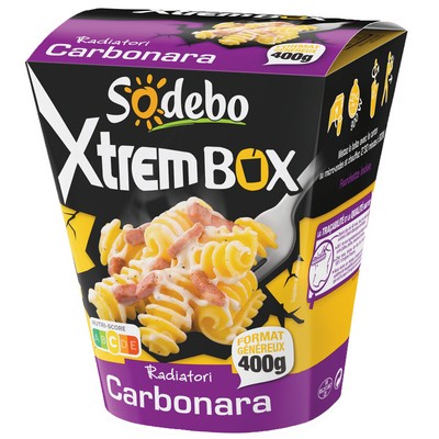 SODEBO XTREMBOX 400G RADIATORI A LA CARBONARA