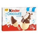 Glace bâtonnet KINDER CHOCOLAT au lait, double enrobage lait chocolat x4 - 152g
