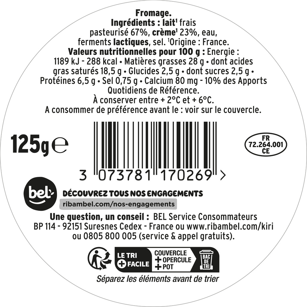 KIRI WHIPPED SPREAD 125G