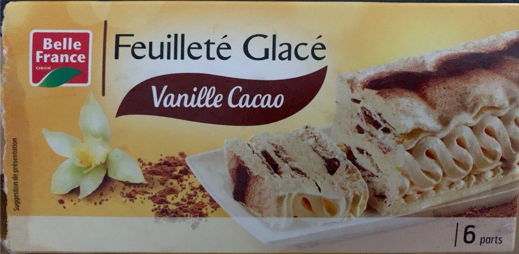 Belle France Vanilla Chocolate Puff Pastry Ice Cream 650ml