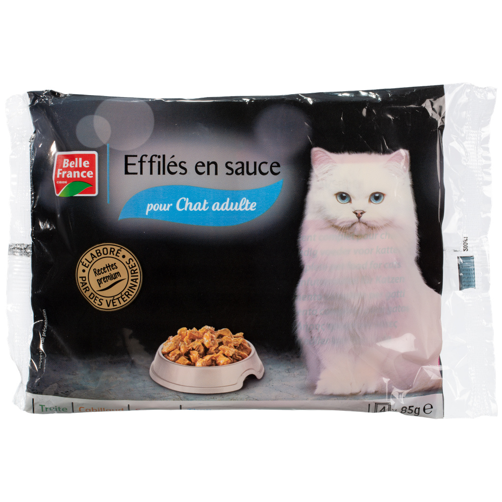 MENU CHAT PREMIUM SAUCE POISSON BF POCHON 4 X 85 G