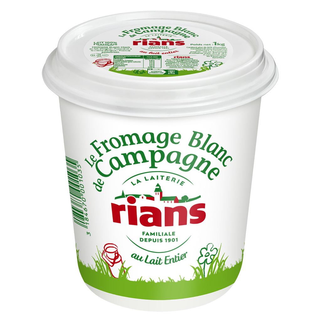 Le Fromage Blanc de Campagne 1 KG