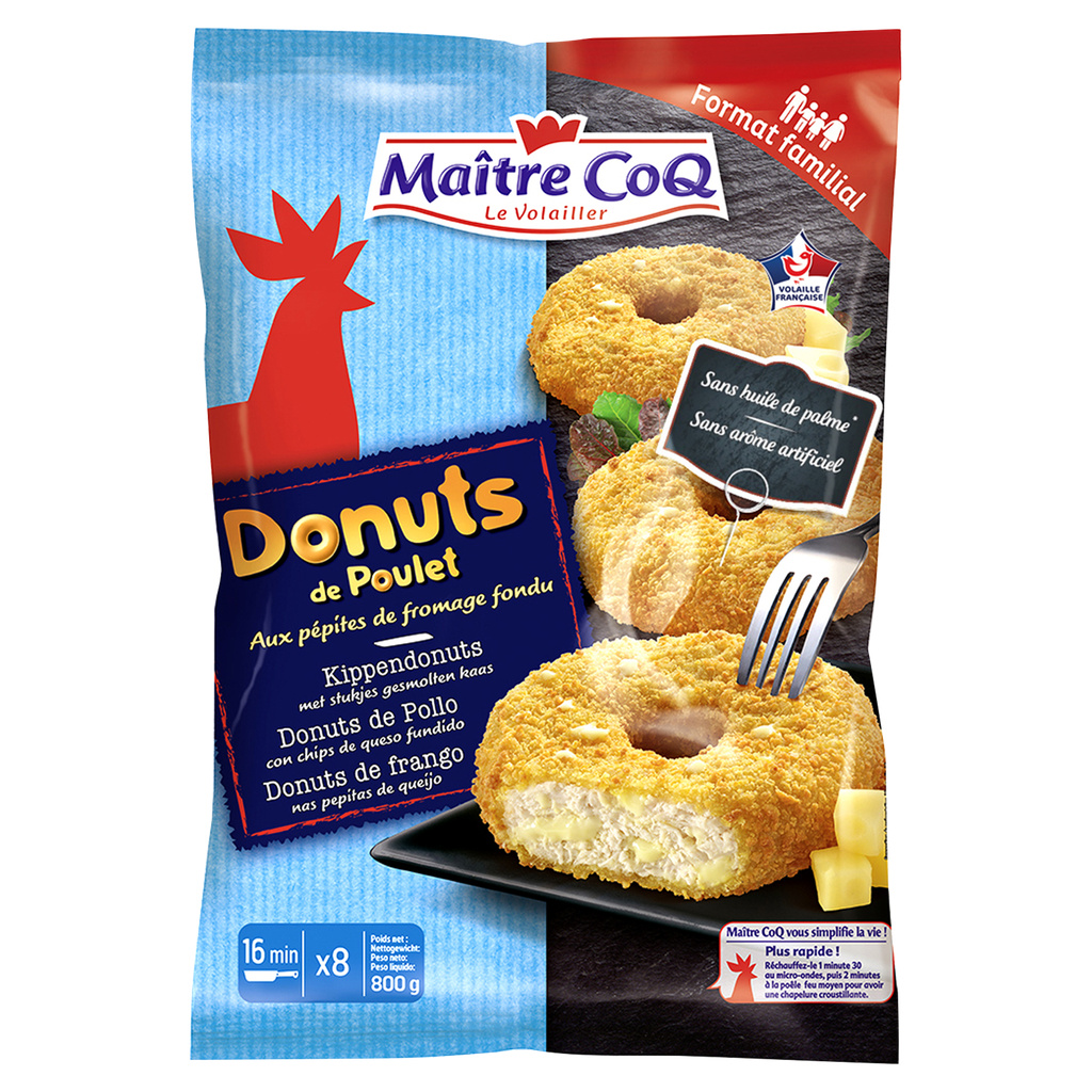 MAITRE COQ DONUTS DE POULET SACHET SURG 800G