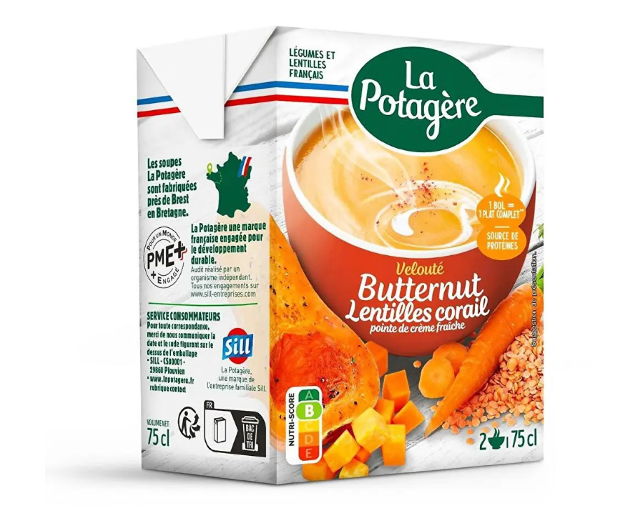 BK 75CL VELOUTE BUTTERNUTLENTILLE CORAIL
