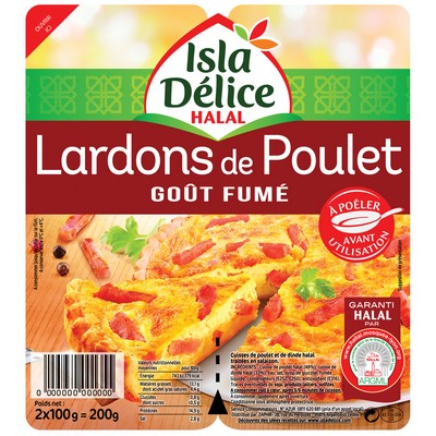 ID LARDON DE POULET GOUT FUME 2x100G