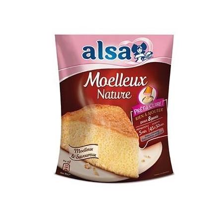 Préparation Gâteau Moelleux Nature alsa Prêt à Cuire 500g