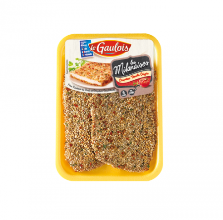 240G LE GAULOIS ESCALOPES DE DINDE MILANAISE X2 SOUS ATMOSPHERE
