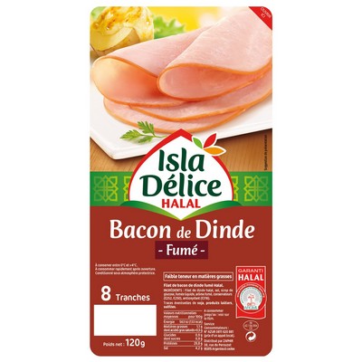 Smoked Turkey Bacon 8 Slices 120g