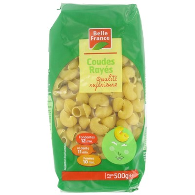 Ribbed Elbow Pasta QS Belle France 500g Bag