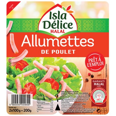 ID ALLUMETTES DE VOLAILLE NATURE 2x100G