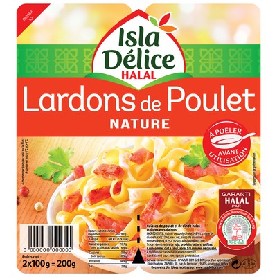 Plain Chicken Lardons 2x100g