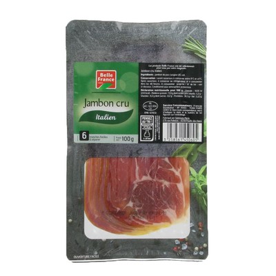 JAMBON CRU ITALIEN X 6 TRANCHES BF BARQUETTE 100 G