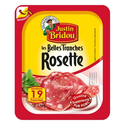 Rosette Justin Bridou Les Belles Tranches - 19 Tranches - 170g