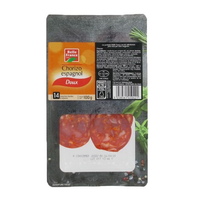 Mild Chorizo 14 Slices Belle France Tray 100g