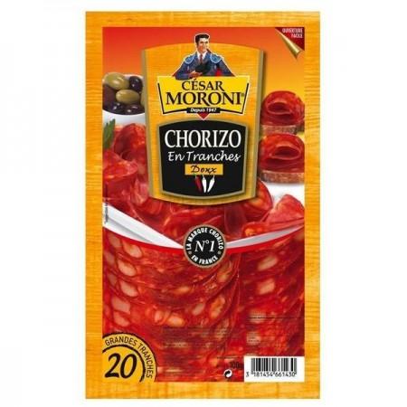 César Moroni Mild Chorizo Large Slices - 20 slices - 100g