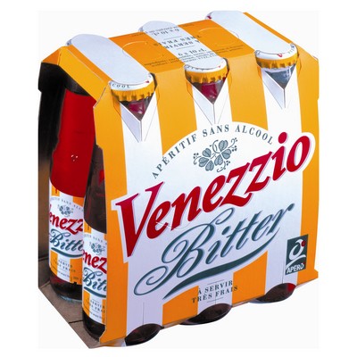 Apéritif pétillant sans alcool VENEZZIO Bitter Rosso 6X10 cl