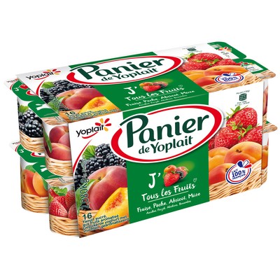 PANIER STANDARD FRUITS PANACHE 125GX16