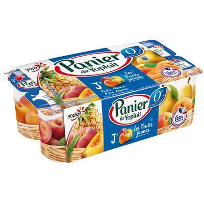 PANIER 0% MG FRUITS JAUNES 125GX8