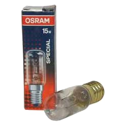 Clear Oven Bulb 15W E14 Blister Pack x1