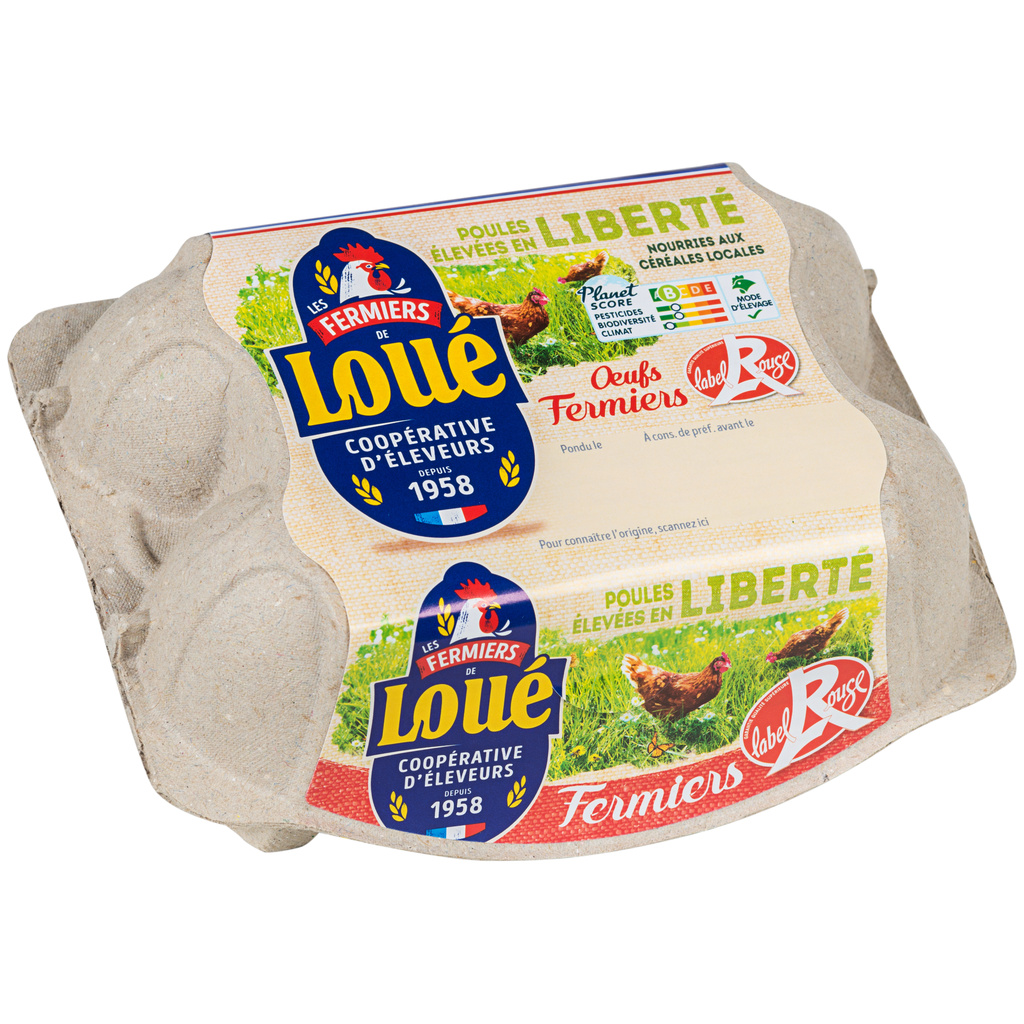 X6 OEUFS FERMIERS LR TC LOUE
